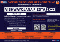 VISWAYOJANA FEST 2K23 Technical Symposium Poster